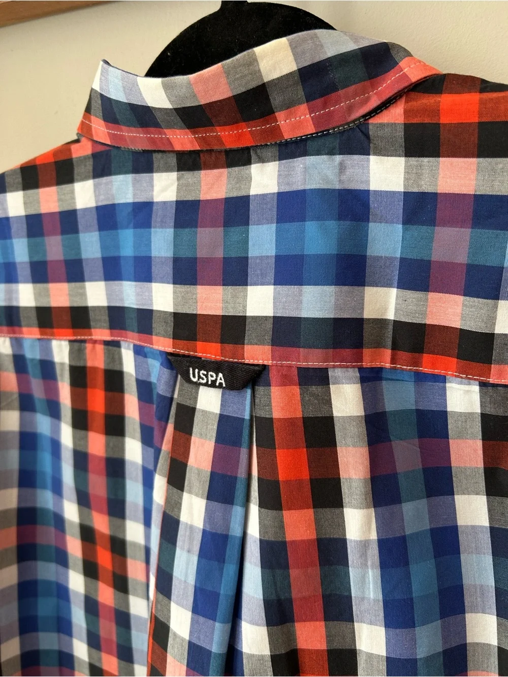 US Polo Assn Plaid Button Down Shirt Preppy Coastal Dadcore Men’s Large - Picture 11 of 14